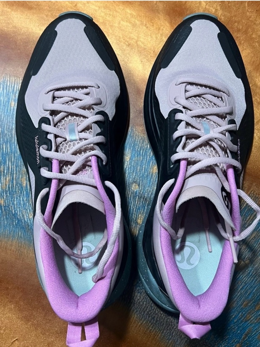 Lululemon Blissfeel Trail Womens Running Shoe Mink Berry/Black/Misty Glade 8.5 - Picture 8 of 10